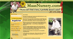 Desktop Screenshot of maasnursery.com